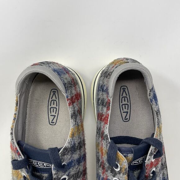 Keen Elsa IV Sneakers Womens 8 Gray Plaid Houndstooth Fabric Preppy Shoes main image 2